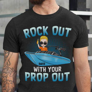 Rock Out With Your Prop Out, Personalized Shirt, Gifts for Wakeboarding Lovers - Shirts - GoDuckee