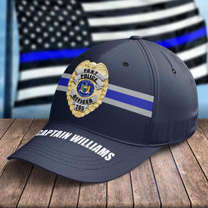 Custom Police Badge And State Seal - Personalized Classic Cap - Classic Cap - GoDuckee