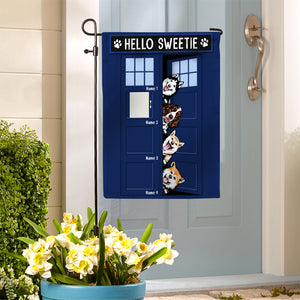 Personalized Gift For Dog Lover, Hello Sweetie Custom Flag - Flag - GoDuckee
