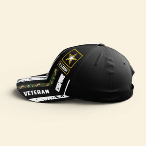Hand Holding Flag Personalized Veteran Classic Cap - Classic Cap - GoDuckee