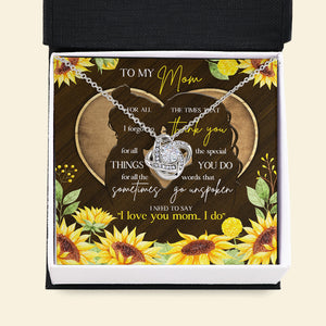 To My Mom, Gift For Mom, Mom And Daughter Necklace, Mother's Day Gift - Jewelry - GoDuckee