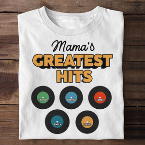Mama's Greatest Hits Personalized Shirt, Mother's Day Gift For Vinyl Lovers-03qhti170423 - Shirts - GoDuckee