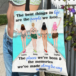 The Memories We've Made Along The Way - Personalized Tote Bag - Gift for Besties - Pinky Promise Friends - Tote Bag - GoDuckee