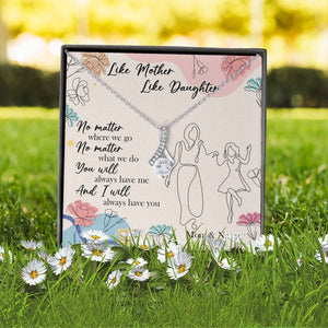 Like Mother Like Daughter - Personalized Alluring Beauty Necklace - Mother's Day Gift - Mother's Day Necklace - Gift For Mom - Jewelry - GoDuckee