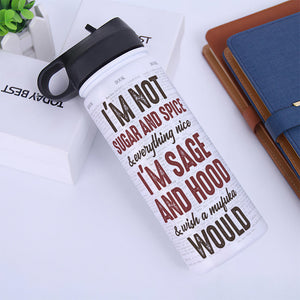 Custom Reading Photo Water Bottle - She Lived Happily Ever After - Water Bottles - GoDuckee