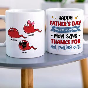 Happy Father's Day, Funny Personalized Coffee Mug White Mug, Gift For Dad Mom - Coffee Mug - GoDuckee