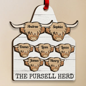 Personalized Family Farmhouse Ornament, Christmas Tree Decor - Ornament - GoDuckee