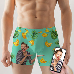 Custom Men Boxer Briefs, Banana Pattern - Boxer Briefs - GoDuckee