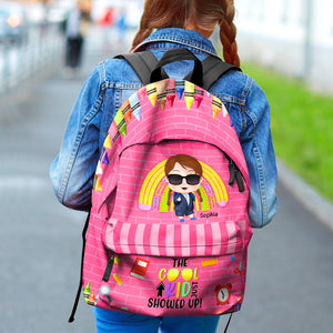 Boss The Cool Kid Just Showed Up, Personalized Backpack, Back-to-school Gift for Kids - Backpack - GoDuckee