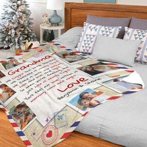 Grandma We Hugged This Little Blanket Personalized Blanket, Gift For Grandma - Blanket - GoDuckee