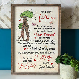 To My Mom You Are So Much Of Me Personalized Canvas Print, Mother Gift - Poster & Canvas - GoDuckee