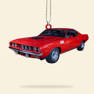 Custom Flat Car Ornament and Keychain, Upload Car Photo, Gift For Car Lovers - Ornament - GoDuckee