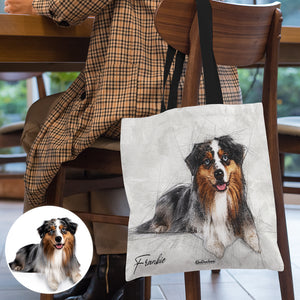 Custom Tote Bag Yellow Dog - Tote Bag - GoDuckee