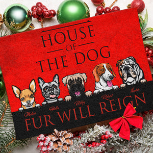 House Of The Dog Personalized Doormat, Gift For Dog Lovers - Doormat - GoDuckee