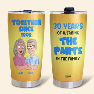 Personalized Old Couple Tumbler Cup - Together Since - Tumbler Cup - GoDuckee