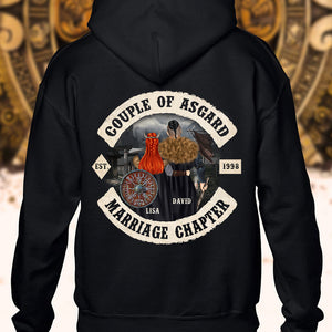 Viking Couple Marriage Chapter - Personalized Shirt - Gift for Couple - Couple Shoulder to Shoulder - Shirts - GoDuckee