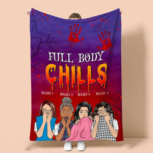 Personalized Horror Sister Blanket - Full Body Chills - Blanket - GoDuckee