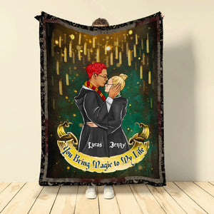 You Bring Magic To My Life Personalized Blanket, Gift For Couple - Blanket - GoDuckee