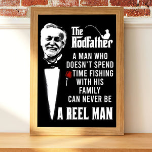 Personalized Fishing Dad Canvas Print - The Rodfather - Poster & Canvas - GoDuckee