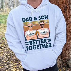 Dad And Son Better Together, Best Man Of Family T-shirt Hoodie Sweatshirt - Shirts - GoDuckee