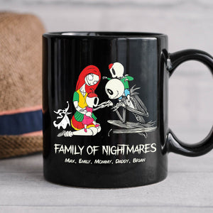 Horror Family Gift Parents And Children 02QHDT150423 Personalized Black Mug - Coffee Mug - GoDuckee