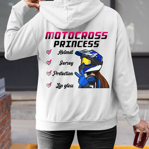 Motocross Princess Helmet Jersey Protection Lip Gloss - Personalized Shirts - Gift for Motocross Girl - Shirts - GoDuckee