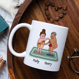 I'm Just A Girl, Personalized Mug, Gift For Naughty Couple - Coffee Mug - GoDuckee