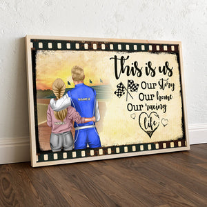 Personalized Racing Couple - Film Frame Canvas Prints - This Is Us, Our Story, Our Home, Our Racing Life dtracing2104 - Poster & Canvas - GoDuckee