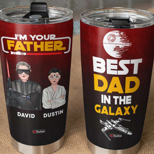 Best Dad In The Galaxy, Personalized Tumbler, Gifts for Dad, Grandpa, Dad Kids In The Galaxy - Tumbler Cup - GoDuckee