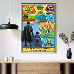 Daddy You Are My Favorite Personalized Canvas Print Gift For Dad - Poster & Canvas - GoDuckee