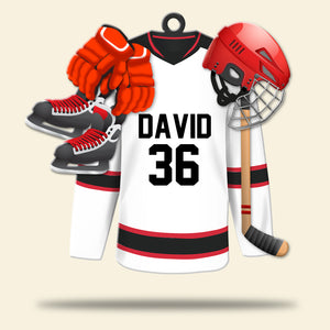 Hockey Essentials - Personalized Christmas Ornament - Ornament - GoDuckee
