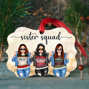 Sister Squad - Personalized Friends Benelux Ornament - Christmas Gift Afro Girls, Trip Girls - Ornament - GoDuckee
