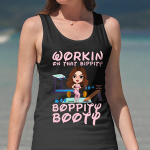 Working On That Booty, Personalized Shirt for Gym Lovers - Shirts - GoDuckee