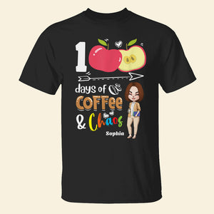 100 Days Of Coffee & Chaos, Teacher's Day T-shirt Hoodie Sweatshirt - Shirts - GoDuckee