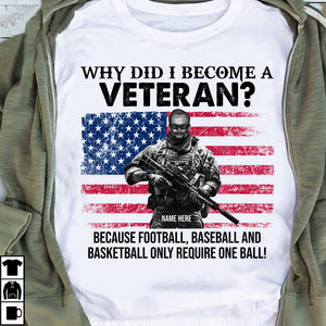 Veteran Why Did I Become A Veteran Custom Shirts - Shirts - GoDuckee