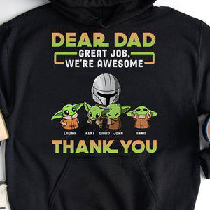 Dad Great Job We're Awesome, Personalized Shirts, Funny Father's Day Gifts - Shirts - GoDuckee