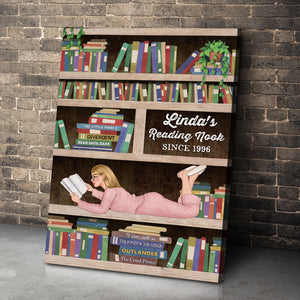 Custom Book Titles Canvas Print, Gift For Reading Book Lovers - Poster & Canvas - GoDuckee