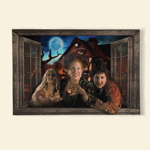 Halloween Villainous Witches Canvas Print, Horror Home Decor - Poster & Canvas - GoDuckee