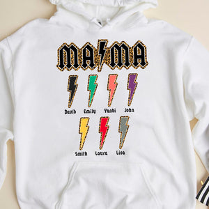 Lighting with Leopard Pattern - Personalized Shirts - Gift for Mom/Grandma/Aunt - Shirts - GoDuckee