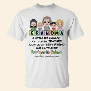 Grandma Partner In Crime, Personalized Shirt Hoodie, Gift For Grandma - Shirts - GoDuckee