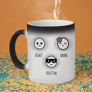 Mom A Wee Lil' Egg Threatening To Give You Cramps, Personalized Magic Mug, Funny Father's Day Gifts - Magic Mug - GoDuckee