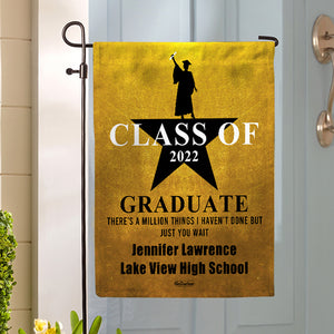 Personalized Graduation Flag, There's A Million of Things I Haven't Done - Flag - GoDuckee