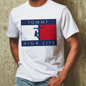 Living My High Life, Personalized Shirt for Lineman - Shirts - GoDuckee