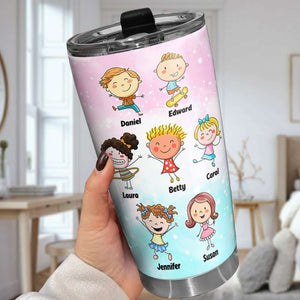 My Grandbabies Are My Favorite, Gift For Grandma, Personalized Tumbler, Grandkids Tumbler - Tumbler Cup - GoDuckee