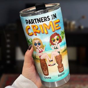Just Remember If We Get Caught You're Blind And I Don't Know You - Personalized Friends Tumbler - Gift For Friends - Tumbler Cup - GoDuckee