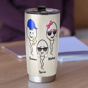 You've Been An Awesome Father, Personalized Tumbler, Gift For Dad, Dad's Sperms Tumbler, Father's Day Gift - Tumbler Cup - GoDuckee