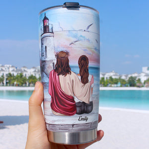 Personalized Jesus Tumbler Cup - Perhaps This Is The Moment For Which You Have Been Created - Tumbler Cup - GoDuckee