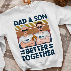 Dad And Son Better Together, Best Man Of Family T-shirt Hoodie Sweatshirt - Shirts - GoDuckee
