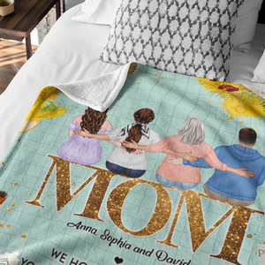 Mom We Hope Every Time You Snuggle This Blanket It Reminds You How Much We Love You - Mother's Day Blanket - Mother's Day Gift - Personalized Blanket - Gift For Mom - Blanket - GoDuckee