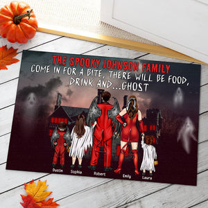 Personalized Horror Family Door Mat, Come In For A Bite - Doormat - GoDuckee